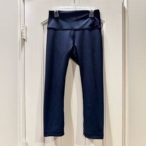 Lululemon Wunder Under Crop (Hi-Rise) 21" in True Navy